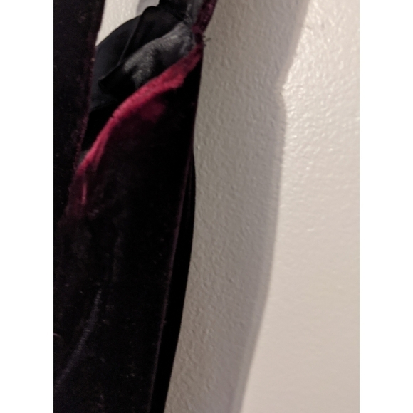 Vintage 80's Scott McClintock Velvet Dress Gold Lamé Skirt - Picture 7 of 9